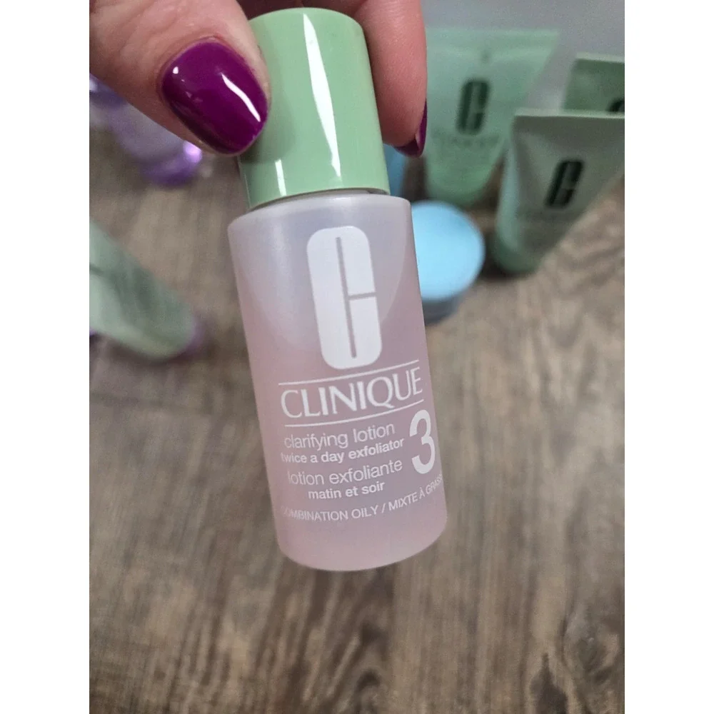 Clinique Travel Minis Samples Lot of 9 - Facial Cleanser Lotion Cream Overnight
